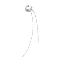 Pendientes Ear Cuff, metal, chapado, para mujer, plateado, 6.50x15mm, Vendido por UD