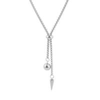 Collier d'acier titane, unisexe, argent, Longueur Environ 45 cm, Vendu par PC