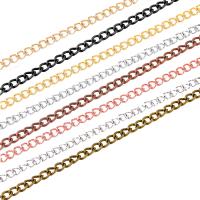 Jern Twist Oval Chain, flere farver til valg, Solgt af m