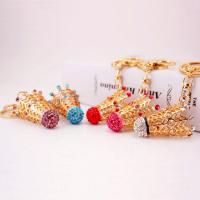 Zinc Alloy Key Clasp with Czech Rhinestone Badminton high quality plated fashion jewelry & Unisex & enamel Sold By PC