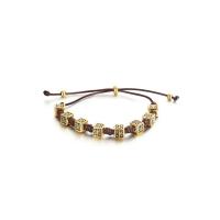 Bracelets en laiton, cadre, Plaqué or 18K, antifatigue & pour femme, doré, protéger l'environnement, sans nickel, plomb et cadmium, 6mm, Longueur Environ 7.5 pouce, Vendu par PC