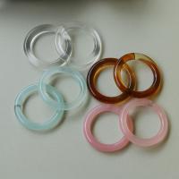 Resin fingerring, Donut, Unisex, flere farver til valg, Størrelse:6.5, Ca. 100pc'er/Bag, Solgt af Bag