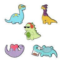 Broches de liga de zinco, Dinossauro, estufagem de verniz, unissex & Vario tipos a sua escolha, níquel, chumbo e cádmio livre, 25-30mm, 10PCs/Lot, vendido por Lot