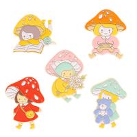 Enamel Brooch Zinc Alloy Girl plated Unisex nickel lead & cadmium free 20-29mm Sold By Lot