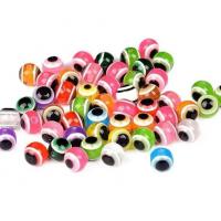 Resina male perle Eye, Cerchio, vernice di essiccamento, DIY, colori misti, 4-10mm, 1000PC/borsa, Venduto da borsa