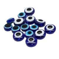 Resin Evil Eye Beads polished DIY blue Sold By Bag