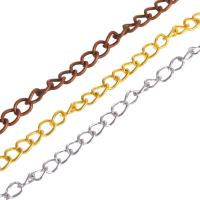 Jern Twist Oval Chain, flere farver til valg, Solgt af m