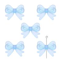 Akryl Vlasy Příslušenství DIY Nálezy, Bowknot, více barev na výběr, 29x22mm, 4PC/Bag, Prodáno By Bag