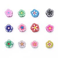 ポリマークレイビーズ, ポリマークレイ, 花形, DIY, 無色, 10mm, 30パソコン/バッグ, 売り手 バッグ