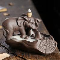 Backflow Incense Burner Purple Clay handmade for home and office & durable Sold By PC