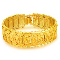 Messing Armbanden, stralingsbescherming & voor de mens, gouden, 18mm, Lengte 18.5 cm, Verkocht door PC