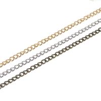 Jern Twist Oval Chain, flere farver til valg, Solgt af m