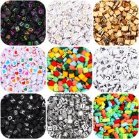 Acrylique Perles de Tila, DIY & styles différents pour le choix & émail, plus de couleurs à choisir, 4x9mm,9x9mm,9x8mm, Vendu par sac