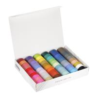 Decoratieve Tape, Papier, kleverige, gemengde kleuren, 4000x15mm, 60Spoelen/box, Verkocht door box