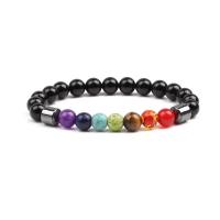 Gemstone Náramky, Drahokam, ruční práce, různé materiály pro výběr & unisex, smíšené barvy, Délka 18-20 cm, Prodáno By PC