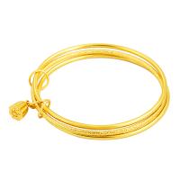 Messing Bangle, voor vrouw, gouden, 60x2.20mm, Verkocht door PC