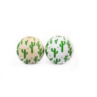 Schima Superba Beads Round printing DIY 16mm Sold By PC