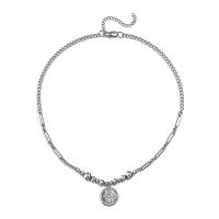 Collana di titanio acciaio, Titantium acciaio, unisex, argento, 17.20x3mm, Lunghezza 50 cm, Venduto da PC