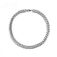 Titan stål halsband, plated, Unisex, silver, Säljs av PC