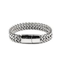 Titan Stål Armband, plated, för människan, silver, Säljs av PC