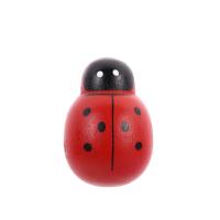 Schima Superba Cabochon Ladybug printing DIY red Sold By PC