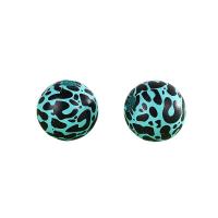 Wood Beads Round printing DIY 16mm Sold By PC