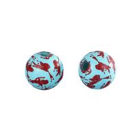 Wood Beads Schima Superba Round printing DIY 16mm Sold By PC