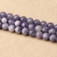 Marmor Beads, Farvet Marble, Runde, poleret, du kan DIY & forskellig størrelse for valg, lilla, 4-12mm, Solgt Per 14.96 inch Strand