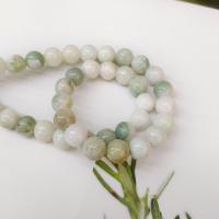 Jade Beads, Natursten, Runde, poleret, du kan DIY & forskellig størrelse for valg, Solgt Per 14.96 inch Strand