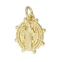 Brass Jewelry Pendants gold color plated Approx 3mm Sold By PC