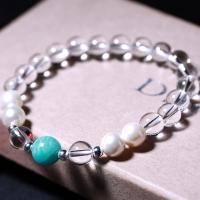 クリアクォーツ ブレスレット, とともに Amazonite, ユニセックス & 抗疲労, ミックスカラー, 長さ 約 19 センチ, 売り手 パソコン