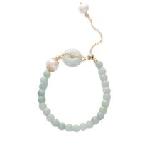 Pulseras de Perlas Freshwater, Esmalte, con Perlas cultivadas de agua dulce & aleación de zinc, para mujer, color mixto, longitud 15-19 cm, Vendido por UD