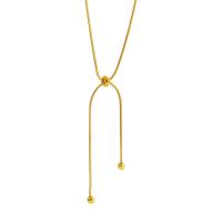 Titanium Steel Necklace real gold plated fashion jewelry & for woman golden Length 60.2 cm Sold By PC