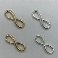 Zinklegering Hangers, Zinc Alloy, Oneindigheid, plated, uniseks, meer kleuren voor de keuze, nikkel, lood en cadmium vrij, 22x8mm, Ca 100pC's/Bag, Verkocht door Bag