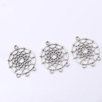 Zinc Alloy Connector Dream Catcher antique silver color plated 1/4 loop nickel lead & cadmium free Approx Sold By Bag