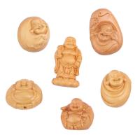 Buksbom Pendel, Buddha, Carved, du kan DIY & forskellige stilarter for valg, Solgt af PC