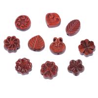 Red Sandalwood Willow Beads Carved DIY Sold By PC