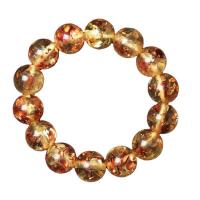 ambre bracelet, Rond, poli, unisexe, 16mm, Vendu par 7.09 pouce brin