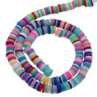 Polymer lerperler, Polymer Clay, Runde, du kan DIY, flere farver til valg, Solgt Per 38 cm Strand