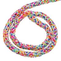 Polymer lerperler, Polymer Clay, Runde, du kan DIY, flere farver til valg, 6mm, Solgt Per 38 cm Strand