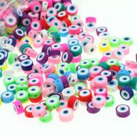 Abalorios de FIMO, Arcilla polimero, ojo de malvado, Bricolaje, más colores para la opción, 10mm, 1000PCs/Bolsa, Vendido por Bolsa