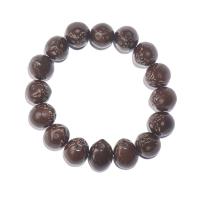 Handgelenk Mala, Bodhi, Maus, poliert, Folk-Stil & unisex, Henna Rot, 20x15mm, ca. 16PCs/Strang, verkauft von Strang