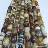 Natural Coffee Agate perler, Kaffe Agate, Bucket, poleret, du kan DIY, kaffe farve, 13x18mm, Ca. 22pc'er/Strand, Solgt af Strand