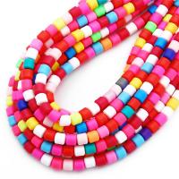 Polimero-Clay-Beads, argilla polimero, Colonna, DIY, nessuno, 6mm, Venduto per 14.96 pollice filo