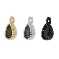 Cubic Zirconia Micro Pave Brass Pendant Teardrop plated micro pave cubic zirconia Approx 2mm Sold By PC