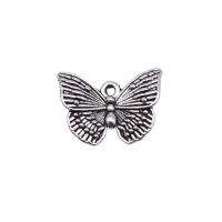 Zinc Alloy Animal Pendler, Butterfly, forgyldt, flere farver til valg, 13x18mm, Solgt af PC