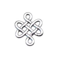 Cink ötvözet csatlakozó, Kínai Knot, galvanizált, több színt a választás, 17x14mm, Által értékesített PC