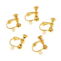 Accessoire clip en laiton pour boucle d'oreille, plus de couleurs à choisir, 13x17x3mm, 500PC/sac, Vendu par sac