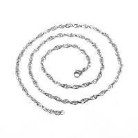 Stainless Steel Chain Necklace 316 Stainless Steel Unisex original color Sold By PC