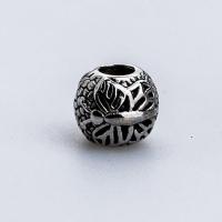 316ステンレススチール ヨーロッパの大穴ビーズ, ラウンド形, DIY, 無色, 12x10mm, 売り手 パソコン